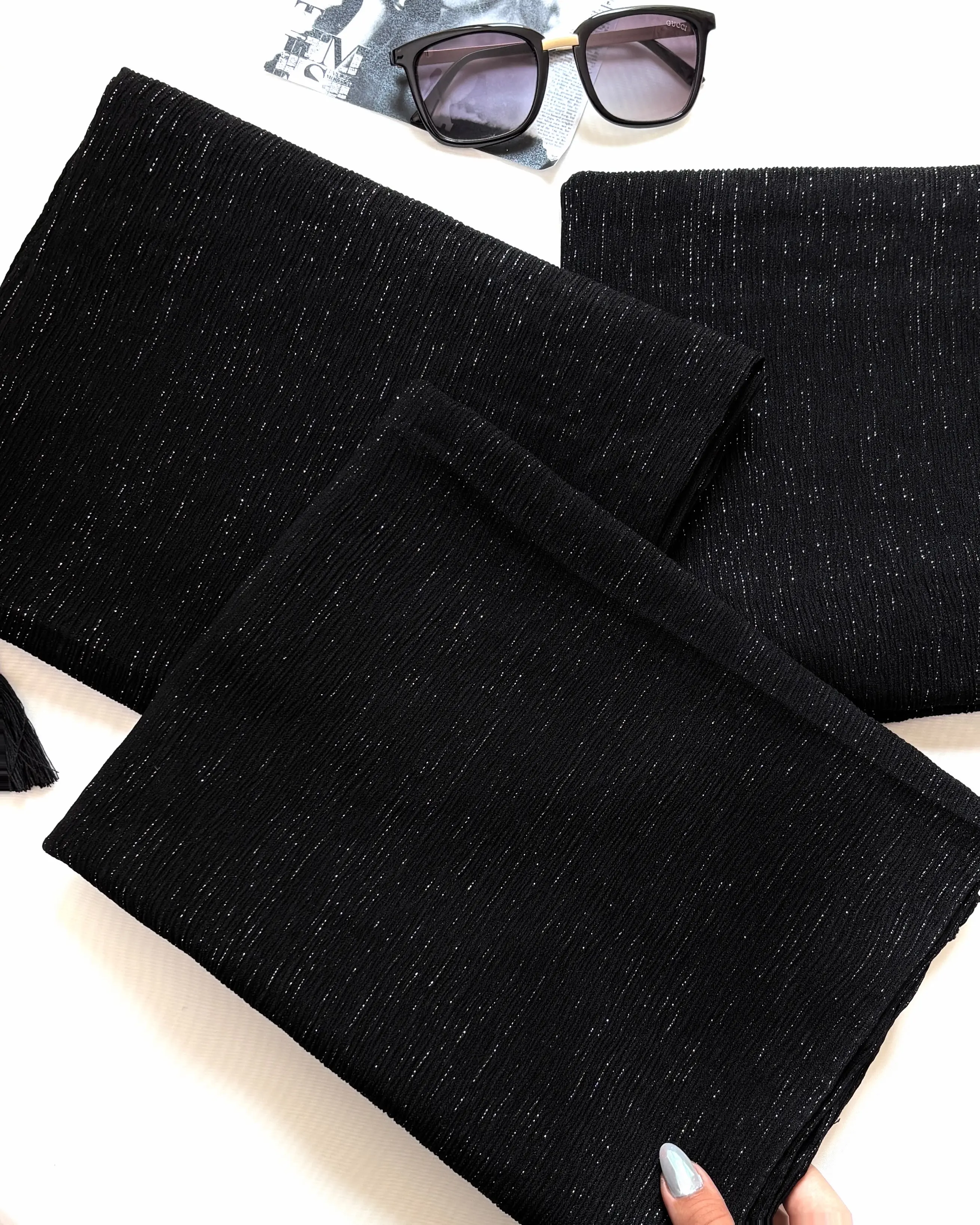 شال نخی لمه دار